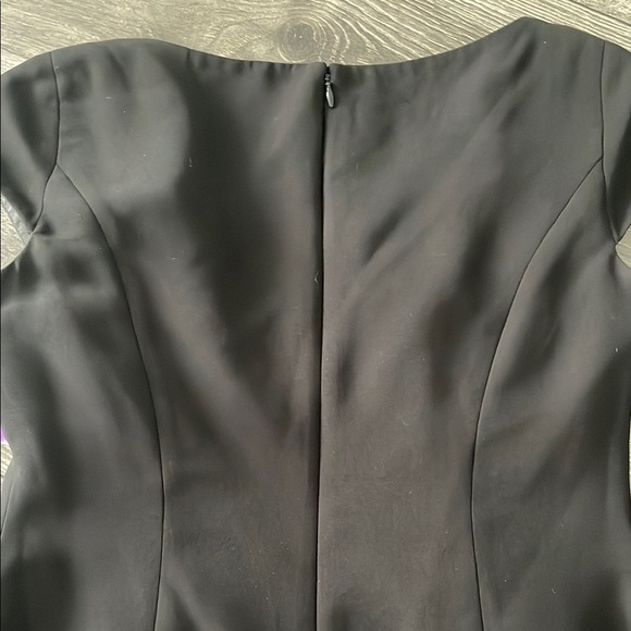 Evan Picone Black Sheath Dress V-Neck Cap Sleeve - Picture 5 of 8